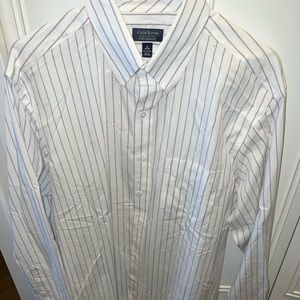 Club Room Striped Dress Shirt Large